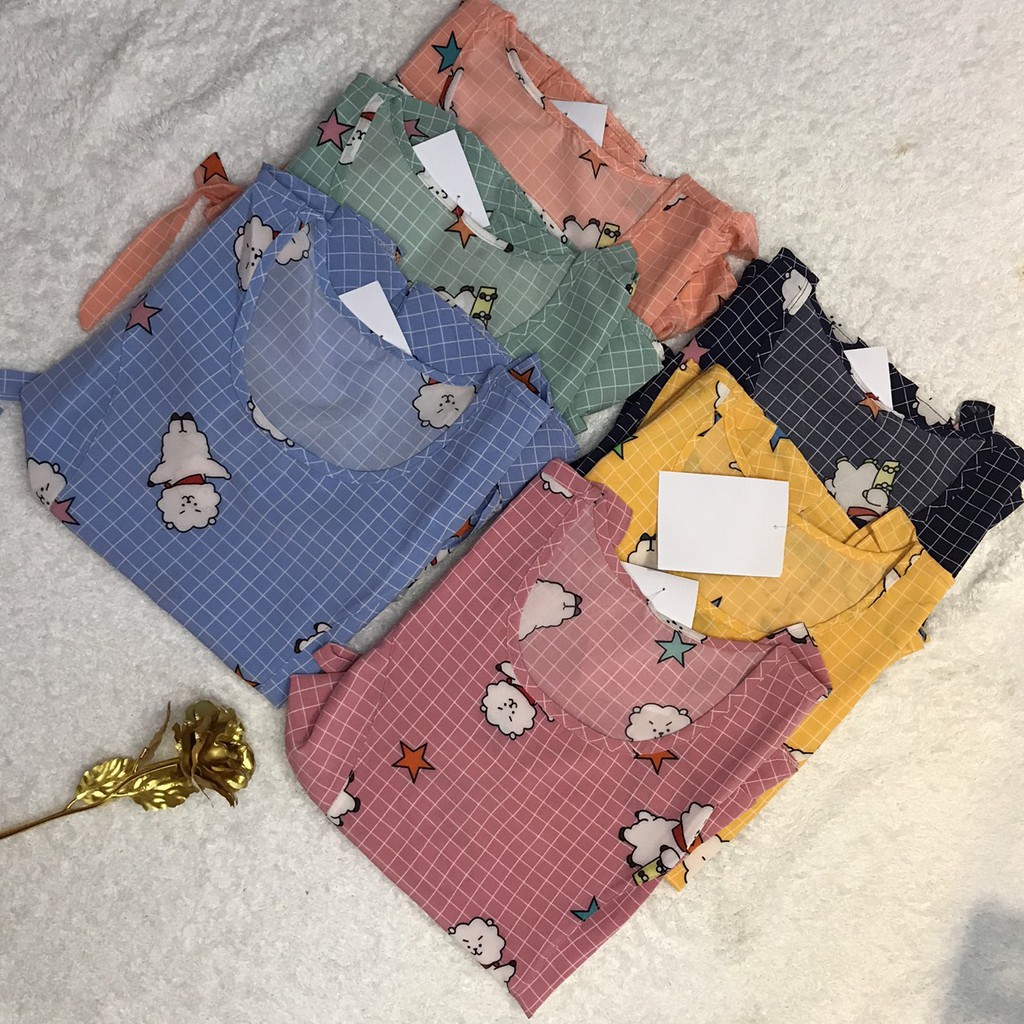 Đồ Bộ Nữ B010 VNXK Chất Liệu Lanh Lụa Kiểu Dáng Đùi Bèo Bụng (ẢNH THẬT SHOP TỰ CHỤP) | BigBuy360 - bigbuy360.vn