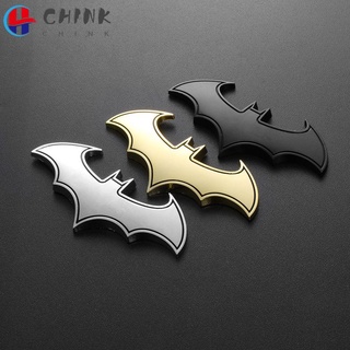 Tem nổi hình dơi 3D bằng kim loại dán trang trí phụ kiện ô tô