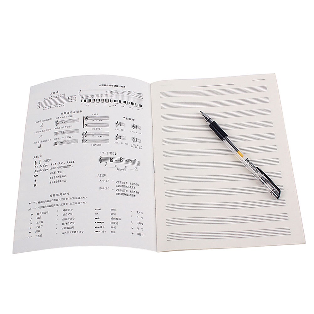 Tập ghi chép nốt nhạc gồm 32 trang dành cho nhạc sỹ | BigBuy360 - bigbuy360.vn