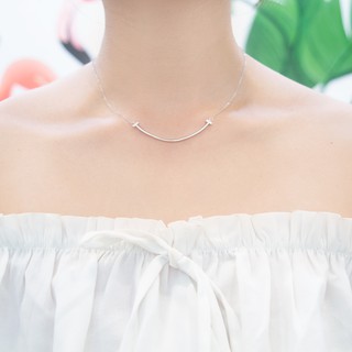 DÂY CHUYỀN BẠC S925 CAO CẤP VÒNG CUNG THANH LỊCH - TẶNG KÈM HỘP ĐỰNG TRANG SỨC [ẢNH THẬT SHOP CHỤP]