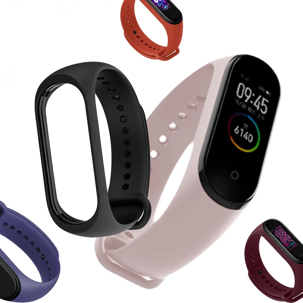 Dây Đeo Chất Liệu Mềm Nhẹ Chống Thất Lạc Cho Xiaomi Mi Band 6/5/4/3