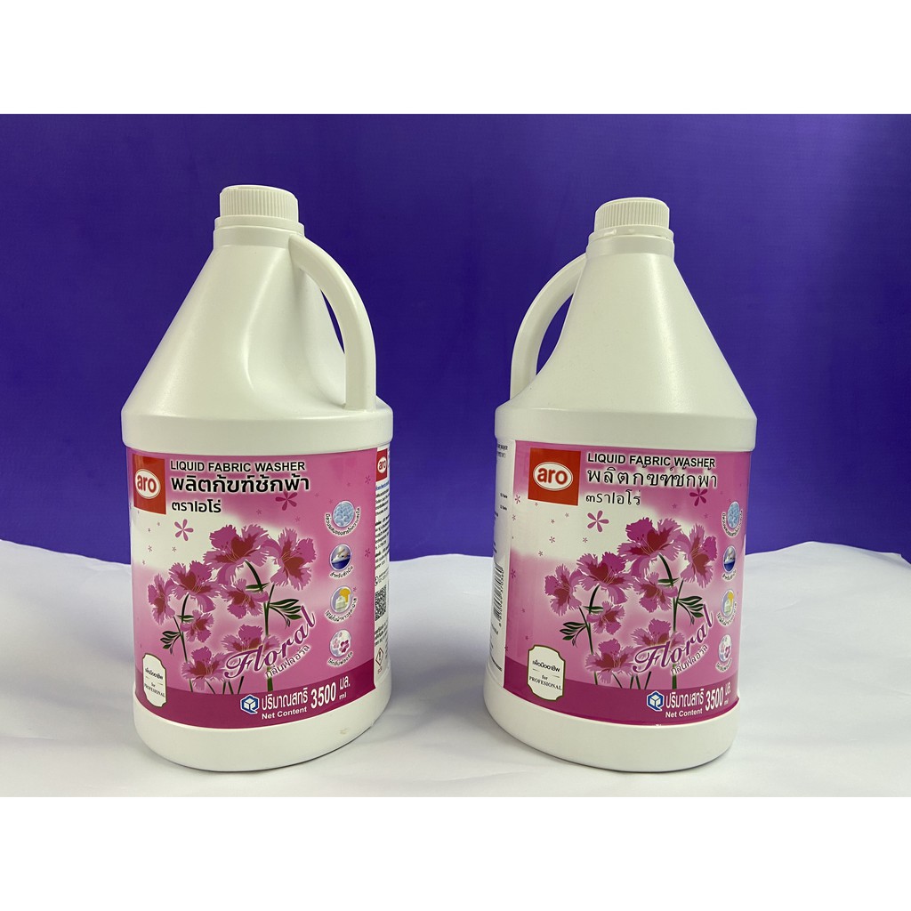 NƯỚC GIẶT XẢ 2 TRONG 1 ARO THÁI LAN 3500ML HƯƠNG THƠM HOA ANH ĐÀO
