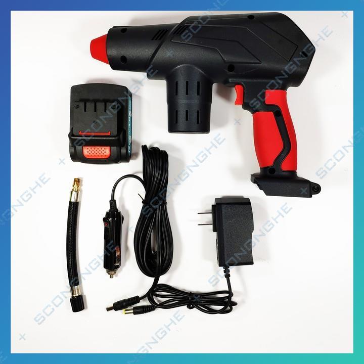 Bơm xe Pin tự động GEWANG đa năng 12V nội địa