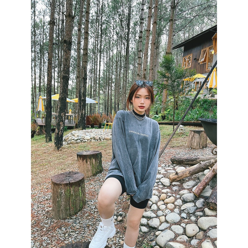 Áo Tay Dài UNSOCIAL VINTAGE WASH LONG SLEEVE TEE