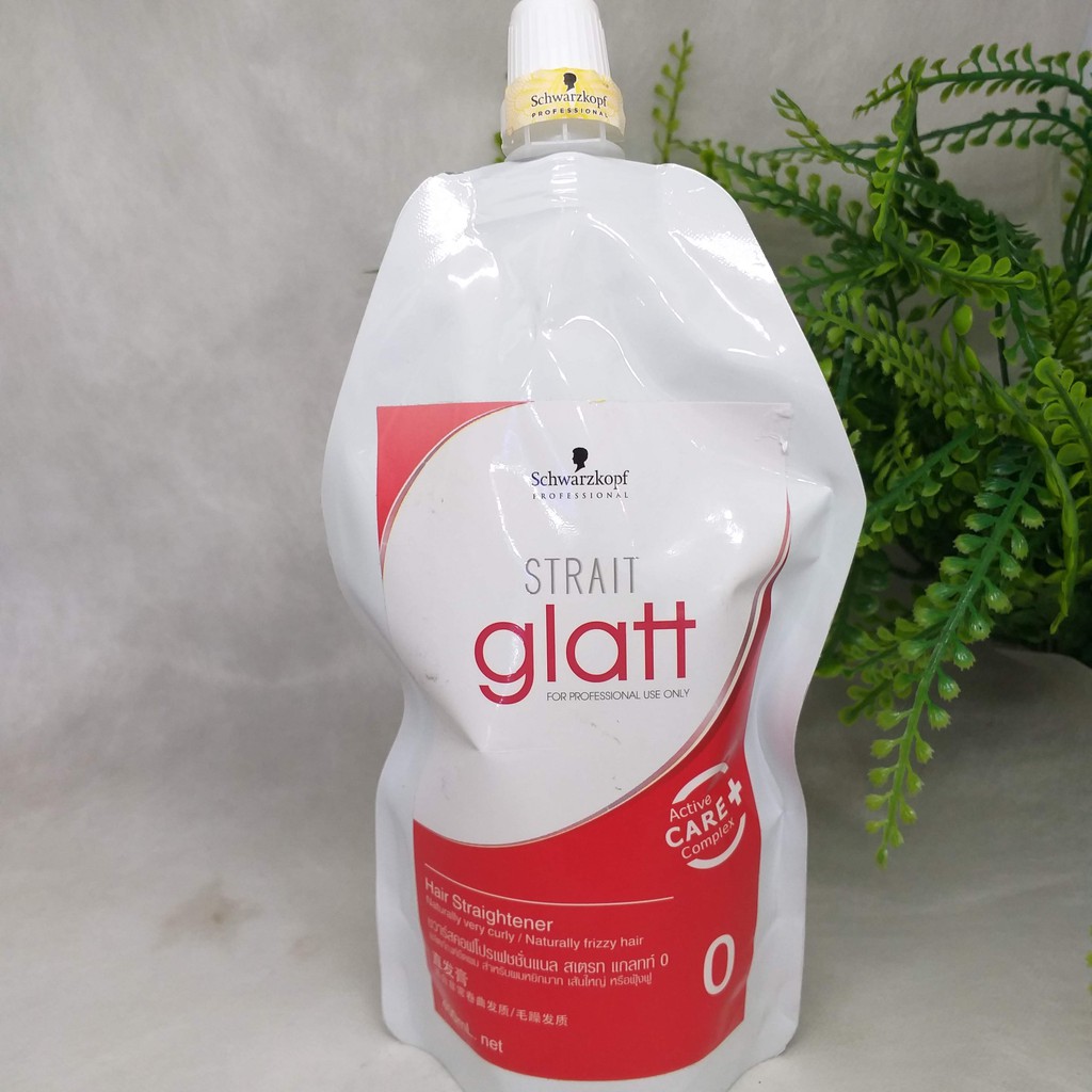 Cặp thuốc uốn duỗi tóc Schwarzkopf Glatt số 0 400ml*2, dành cho tóc khỏe và chưa qua hóa chất bao giờ