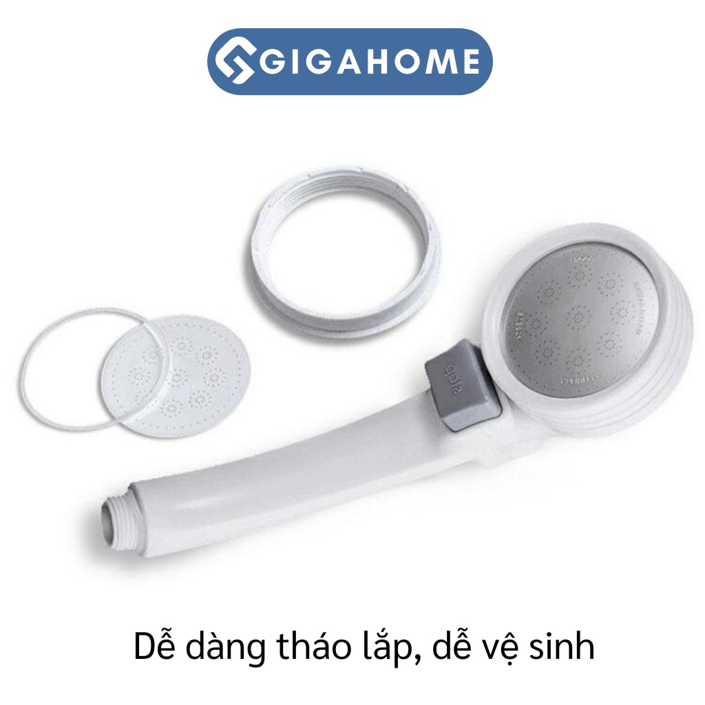 Vòi Sen Tắm Tăng Áp Có Nút Công Tắc GIGAHOME Xoay 360 Độ Tiện Lợi 8361