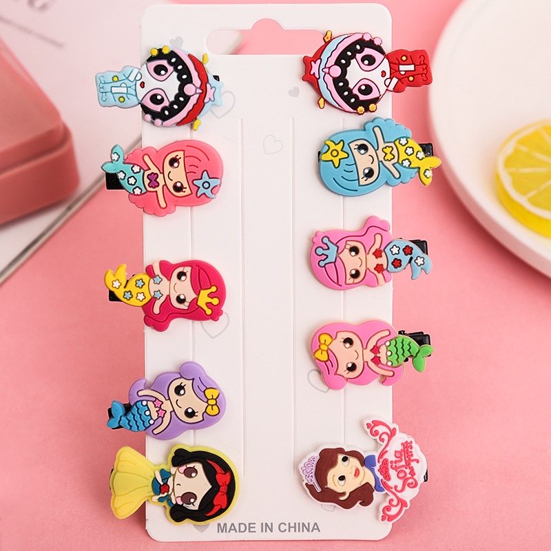 Kẹp Tóc Hình Trái Cây/Động Vật Nhỏ Dễ Thương Không Đau Cho Bé Gái