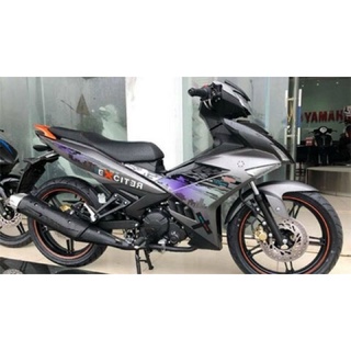 Tem rời exciter 150 xám thành phố, tặng 1 set logo, tem 3 lớp không bay màu