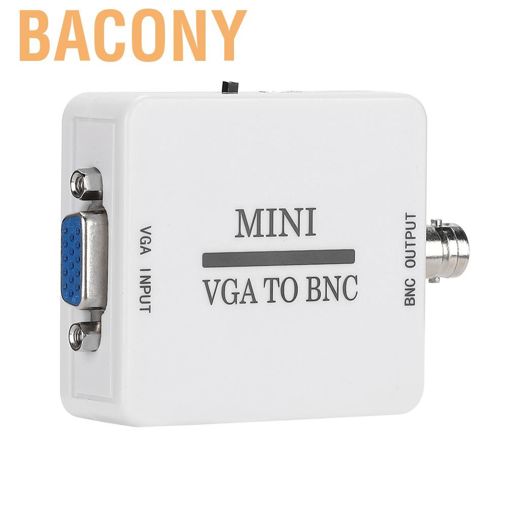 Bacony Mini HD VGA to BNC 1920 X 1080 USB Video Converter for HDTV Monitors TVs Computers