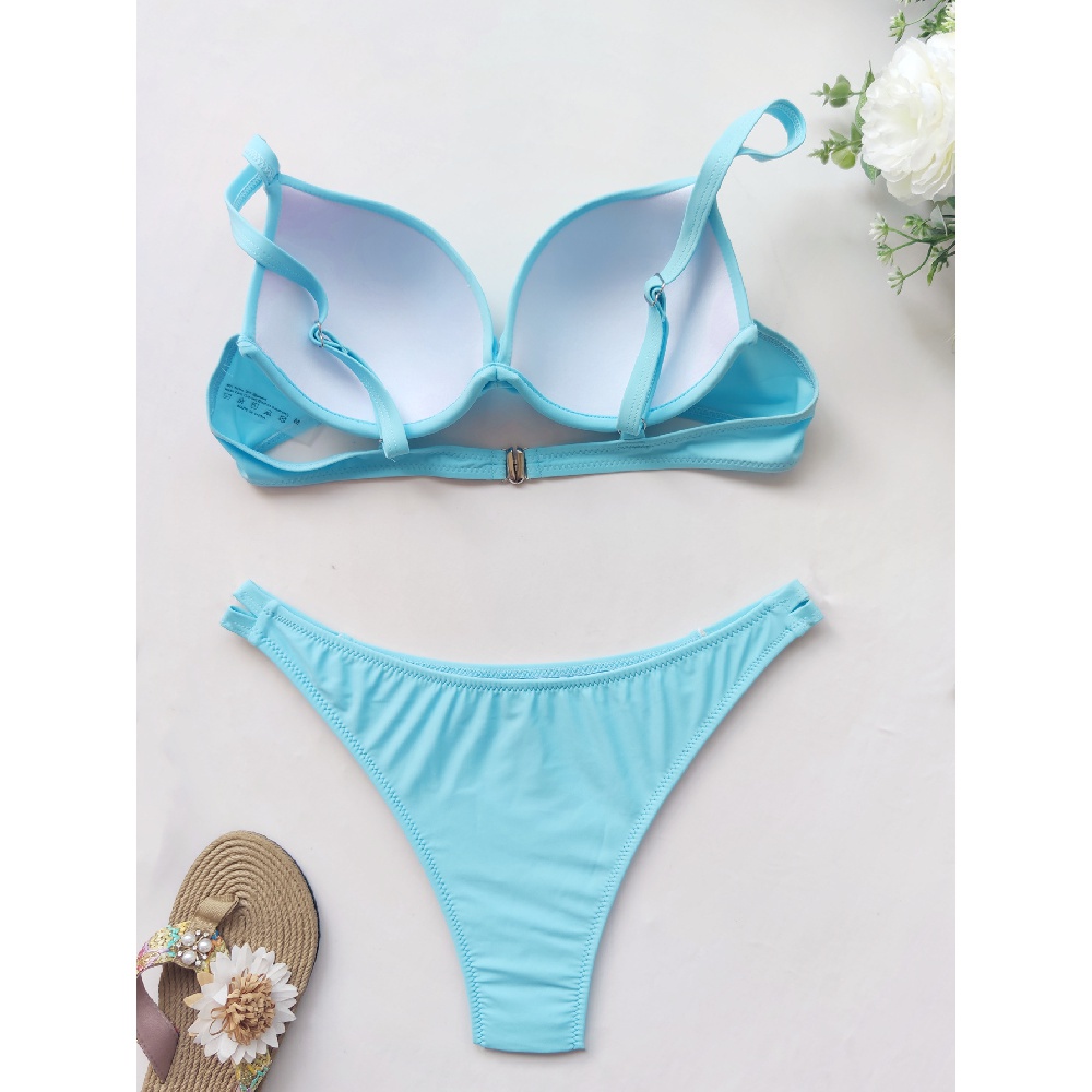 Cứng Bộ Bikini Nâng Ngực Màu Trơn Zj97 | BigBuy360 - bigbuy360.vn