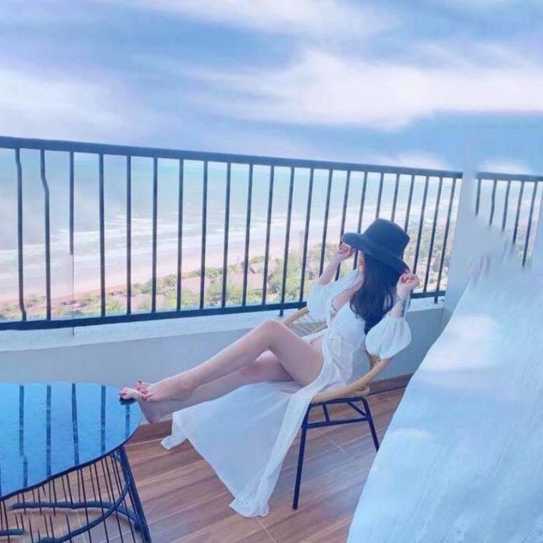 Áo choàng đi biển kimono Voan Ren tay bồng dài tay mặc ngoài bikini đi biển siêu đẹp dáng dài AC004 ! | BigBuy360 - bigbuy360.vn