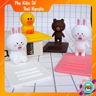 Giá đỡ điện thoại đa năng kute Vịt vàng- thỏ cony