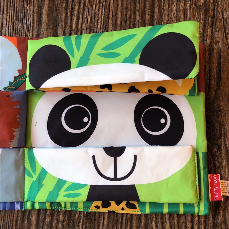 Sách Vải Tương Tác Match &amp; Mix ghép hình các con vật Funny Zoo SV24