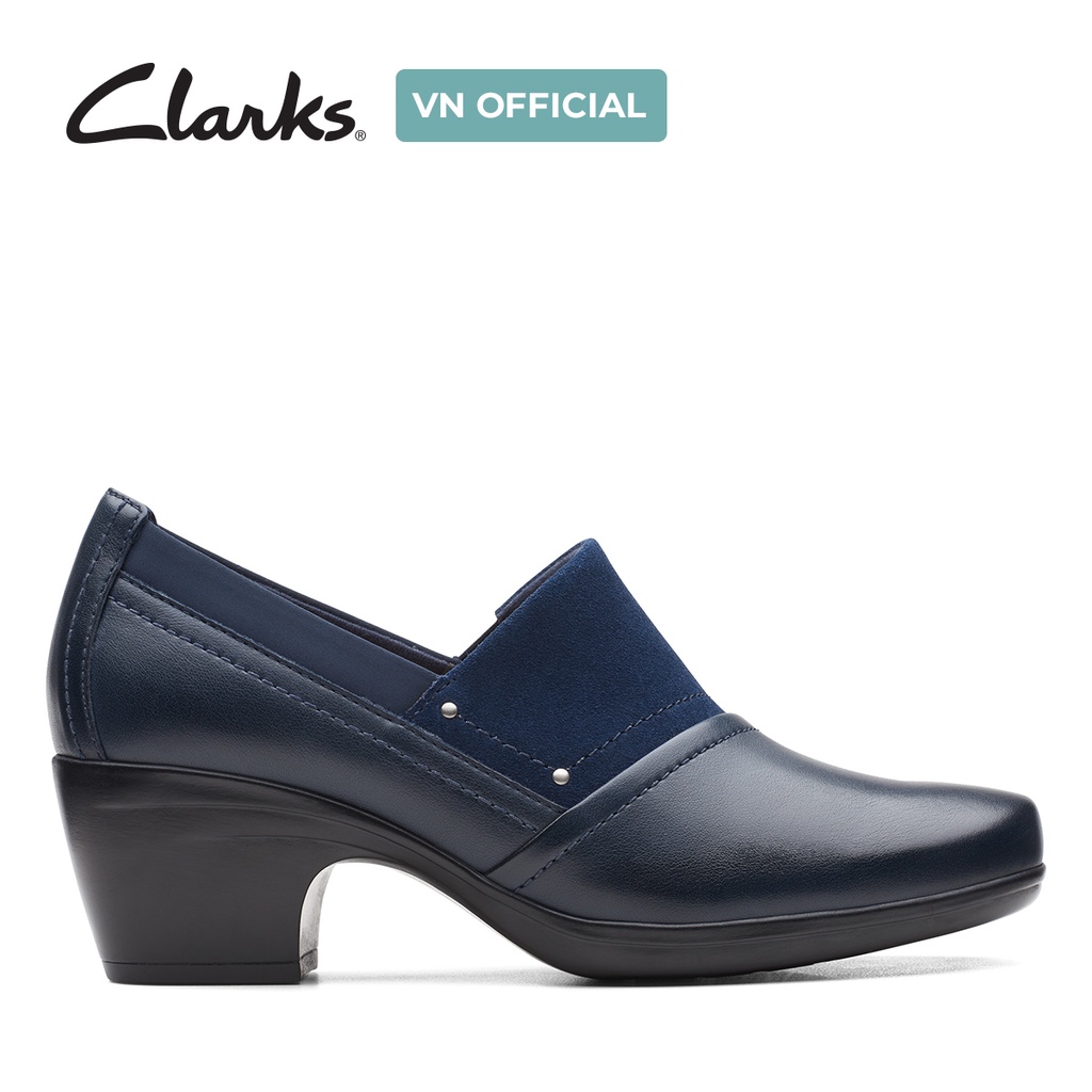 Giày Cao Gót Nữ CLARK Emily Step Màu Navy