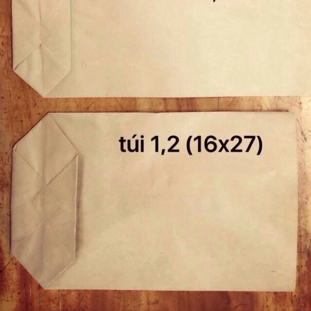 100 túi 1,2 (16x27) giấy xi măng