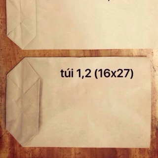 100 túi 1,2 (16x27) giấy xi măng