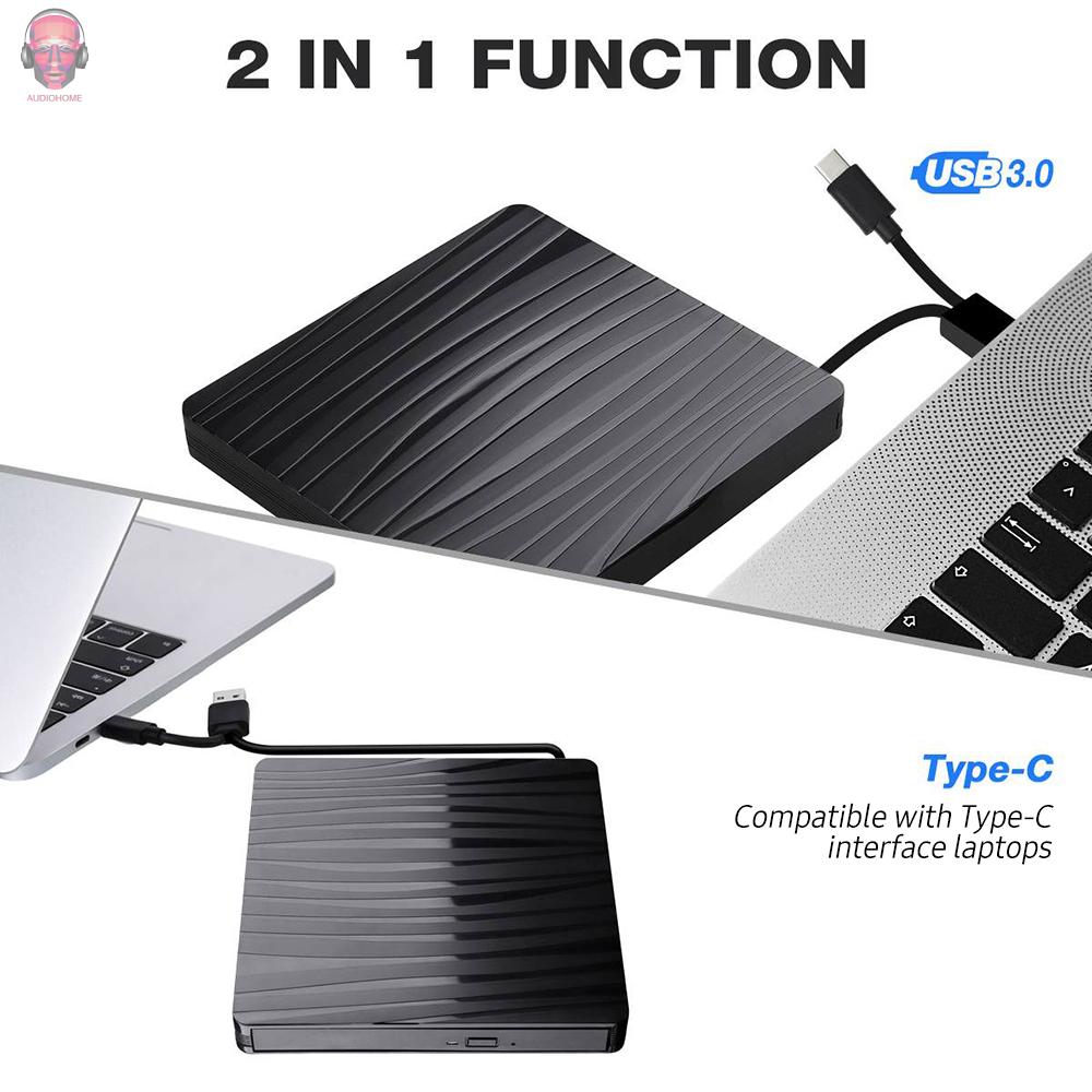 Ổ Cứng Ngoài Aud Usb 3.0 + Type-C Cho Windows / Mac Os