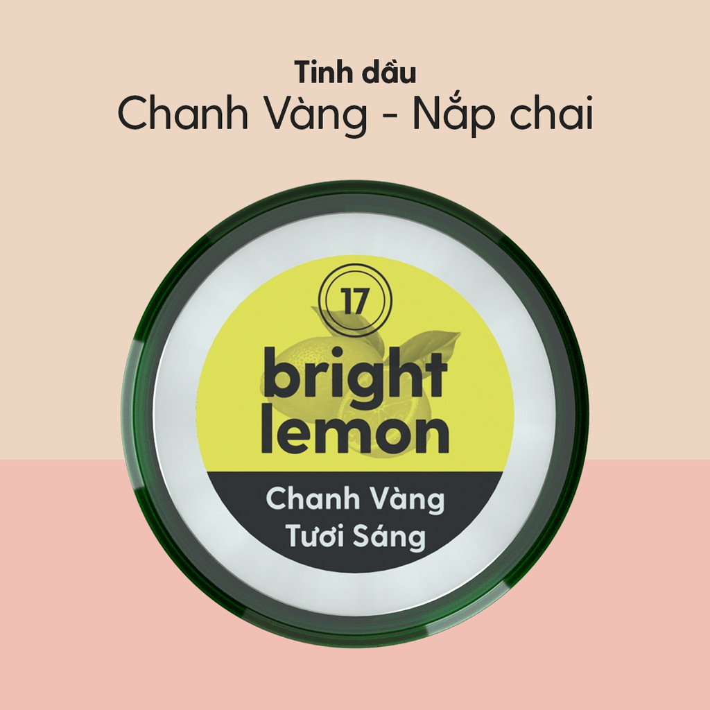 Tinh Dầu Chanh (Chua Tươi) Organic Thiên Nhiên Nguyên Chất Đậm Đặc Xông Thơm Phòng, Làm Nến Thơm HENY GARDEN