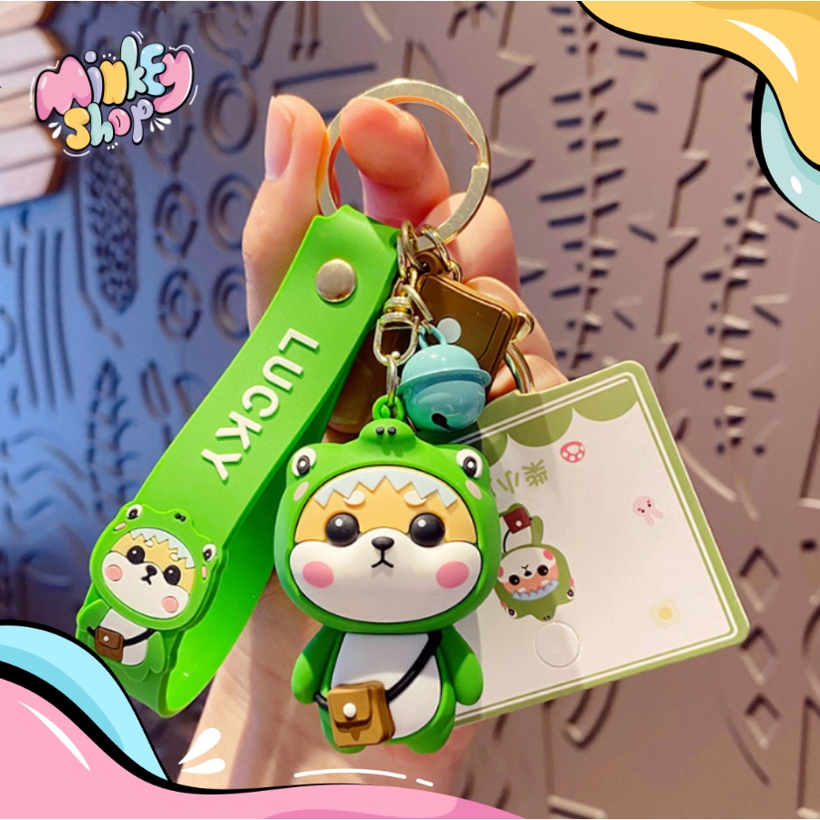 Móc Khoá Hổ LUCKY Dễ Thương Đáng Yêu Nhiều Màu Cute Phụ Kiện Túi Xách, Balo, Ô Tô Hottrend 2022  -Minkey