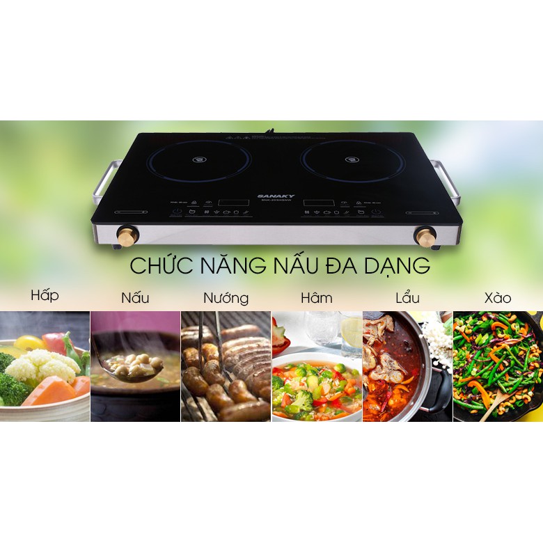 Bếp hồng ngoại đôi Sanaky SNK-203HGNW