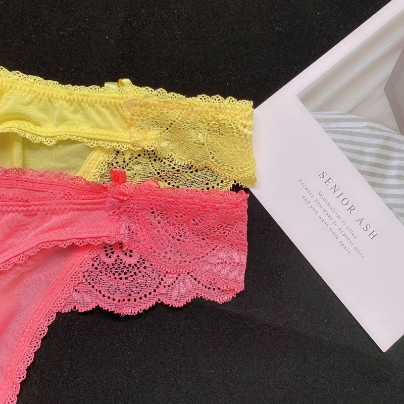 ẢNH THẬT CK022  QUẦN LÓT THUN SU PHỐI REN - QUẦN CHÍP LỌT REN SEXY - KellyWang