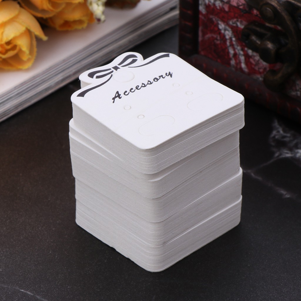 Set 100 thẻ tên chữ nhật dùng để trưng bày đồ trang sức