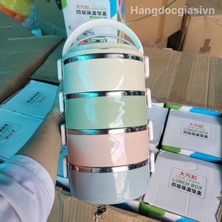 Cà men đem cơm lúa mạch 4 tầng ( ruột inox)