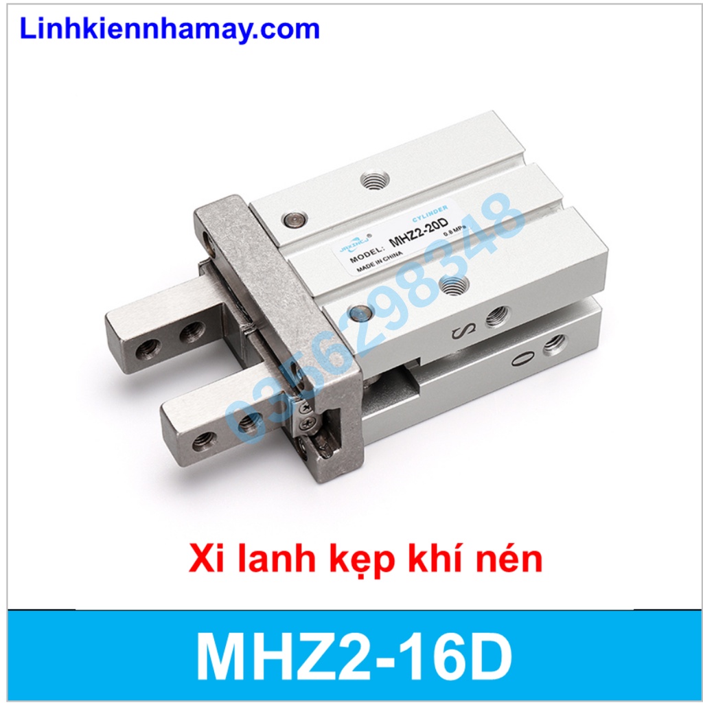 xi lanh kẹp khí nén MHZ2-16D, HFZ-16 (tiêu chuẩn SMC/Airtac)