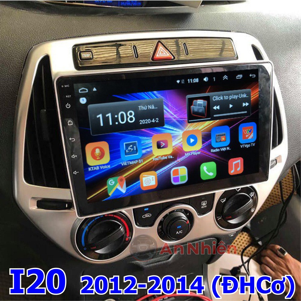 Màn Hình Android 9 inch Cho HYUNDAI  I20 2012-2014 - Đầu DVD Chạy Android Kèm Mặt Dưỡng Giắc Zin Huyndai I20