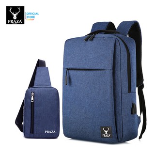Combo Balo Hàn Quốc Và Túi Đeo Messenger Praza - BL174DC095