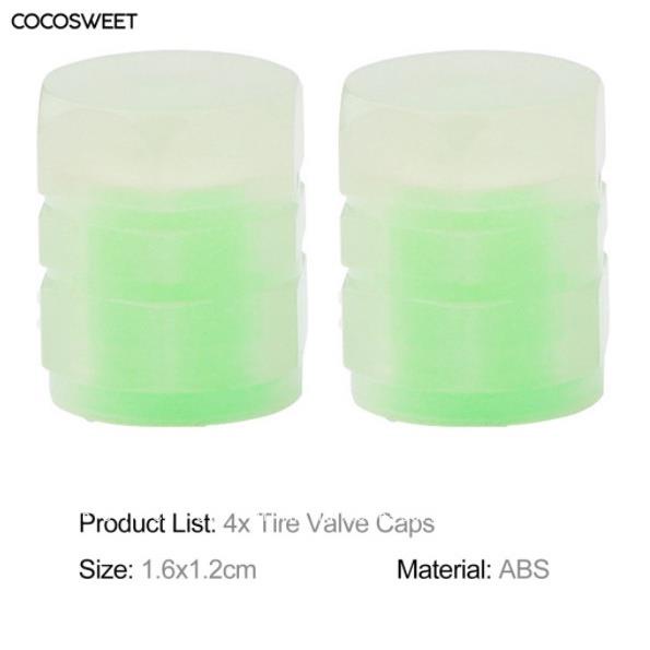 Nắp Bảo Vệ Van Bánh Xe Máy Xe Hơi Phản Quang,bảo vệ van xe khỏi bụi bẩn ,chống nước(set 4 nắp)
