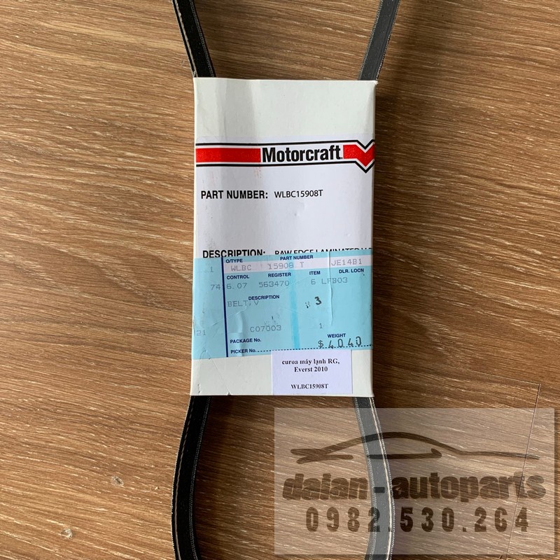 Curoa máy lạnh điều hoà Ford Ranger Everest 2009 - 2014 2.5 kim điện - WLBC15908T