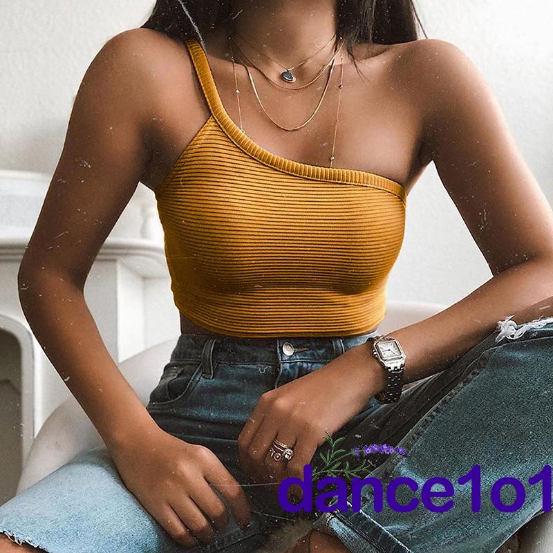 Áo thun lệch vai thời trang mùa hè quyến rũ cho nữ