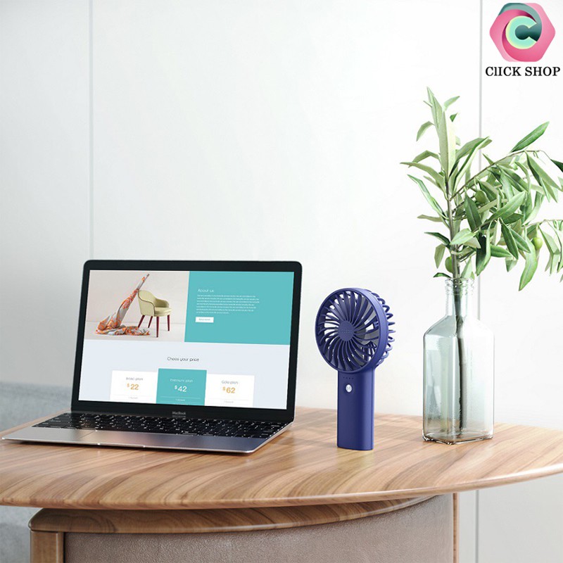 Quạt tích điện Yoobao f3 hay Quạt cầm tay f3 có 2 dòng pin 3000mAh và 6000mAh