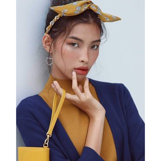 [ẢNH THẬT] Bông Tai Thả Hình Trái Tim Nhỏ Dày Dặn Phong Cách Hàn Quốc - Màu Bạc - TITIAN