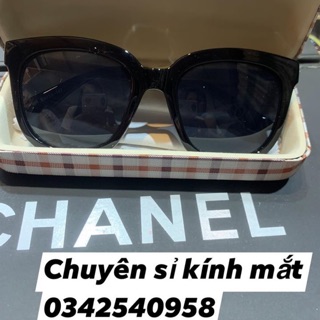 Kính thời trang gọng chữ v mạ vàng cao cấp