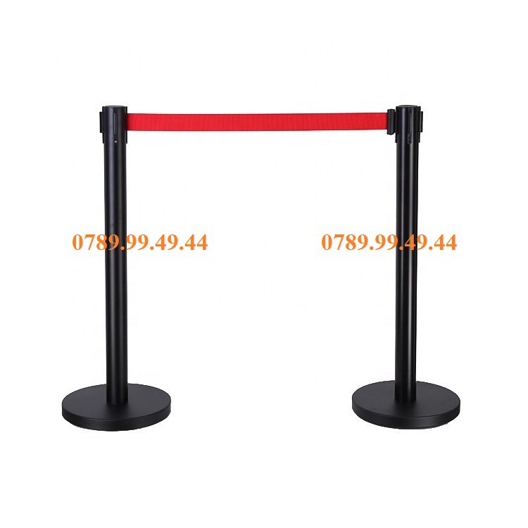 Cột chắn inox đen dây dài 2m, 3m