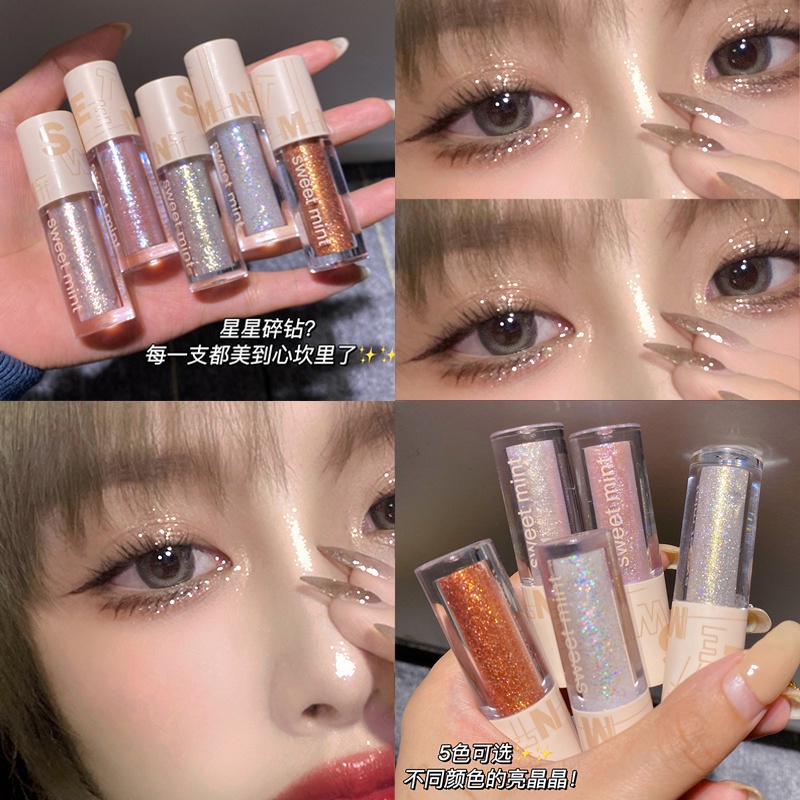 [SWEET MINT] Phấn mắt dạng lỏng Sweet Mint Dreamy Color gel ánh nhũ lấp lánh 4 màu sắc tùy chọn