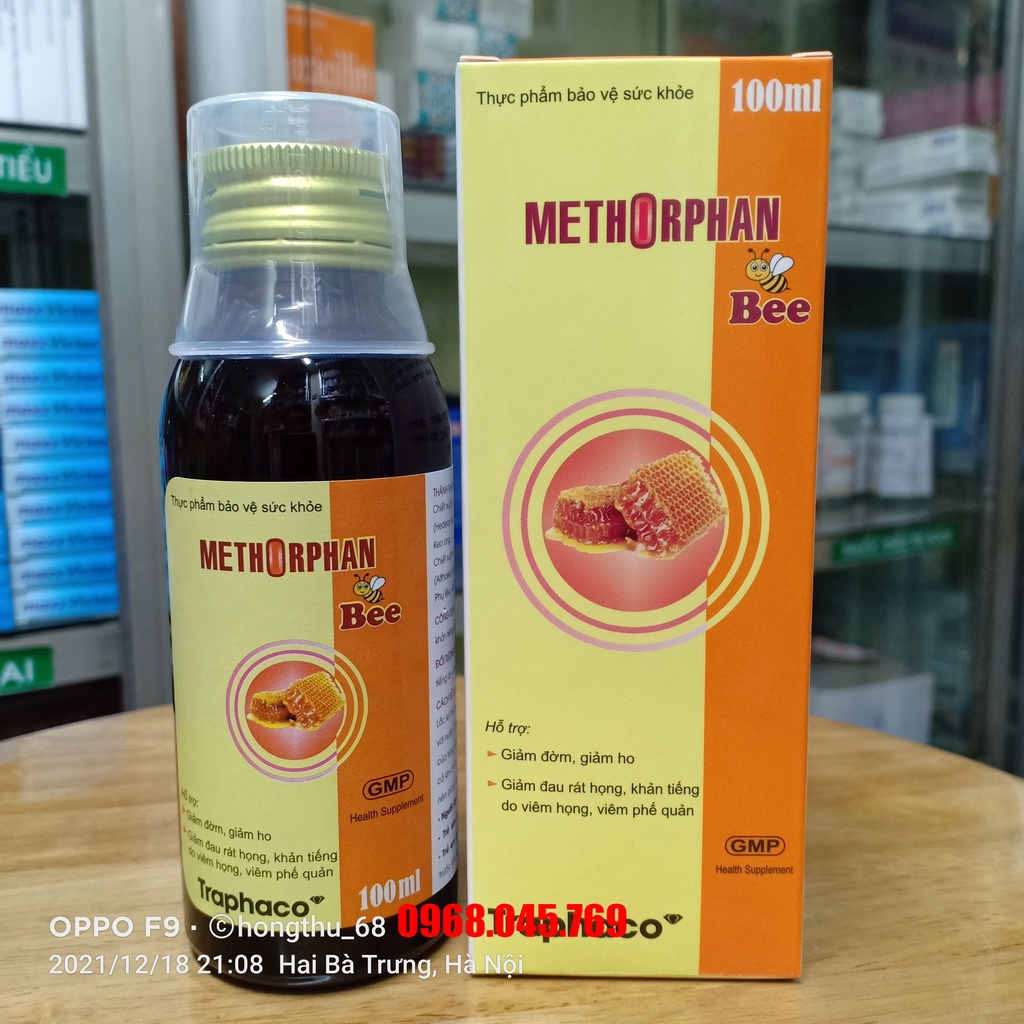 Siro ho METHORPHAN Traphaco chai 100ml