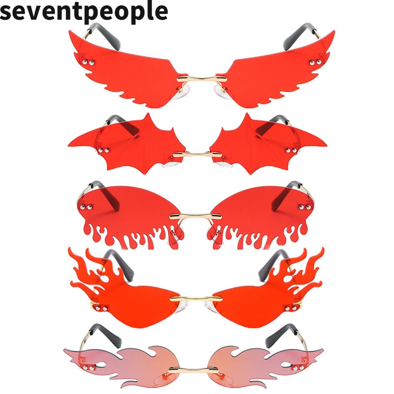 Sang Trọng Kính Mát Hình Ngọn Lửa Cá Tính Cho Nữ