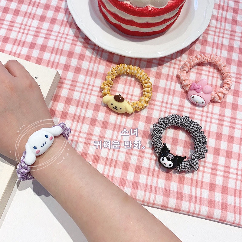 PVN48010 Dây Buộc Tóc Đính Họa Tiết Hoạt Hình Cún Dễ Thương Thời Trang Hàn Quốc Dành Cho Bé Gái Giá Rẻ