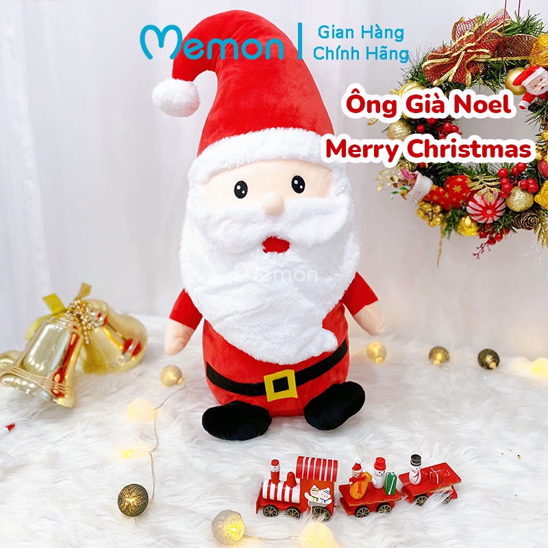 Gấu Bông Ông Già Noel Ngồi Cao Cấp Memon