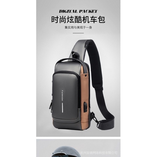 Túi đeo chéo ngực có khóa mật khẩu chống trộm cho nam | BigBuy360 - bigbuy360.vn