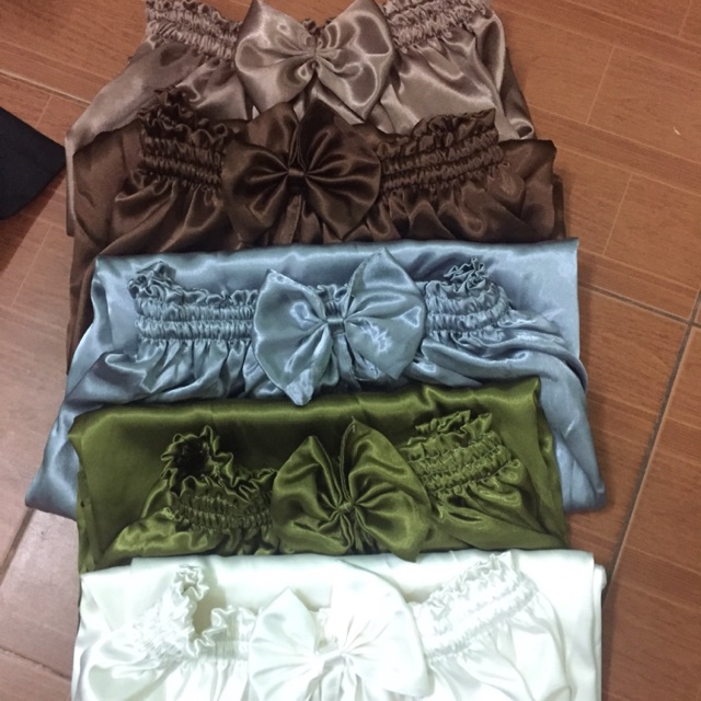 VÁY QUÂY PHI LỤA spa Loại ko nhăn, hàng loại dày dặn, chun 3 đường chắc chắn mặc gội đầu, triệt lông, xông hơi | BigBuy360 - bigbuy360.vn