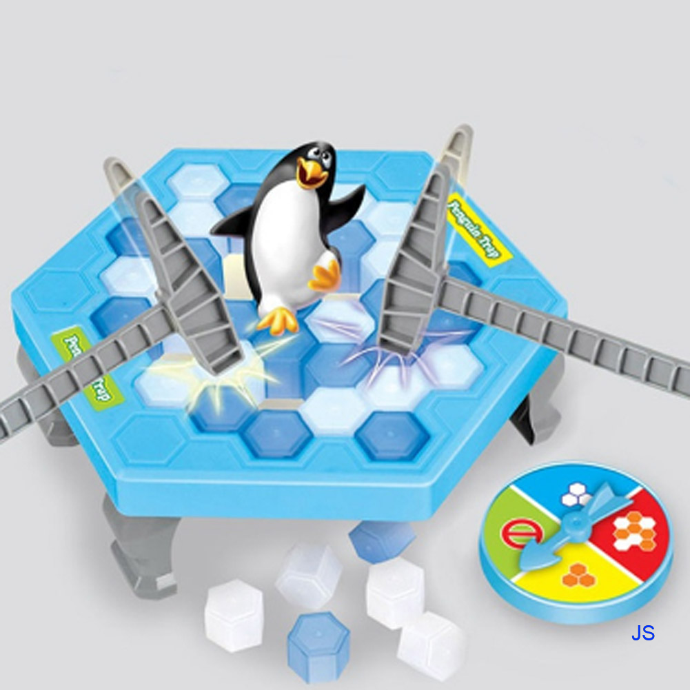 JS Save Penguin On Ice Block Board Game Penguin Trap Ice Breaker Family Party Game Educational Toy