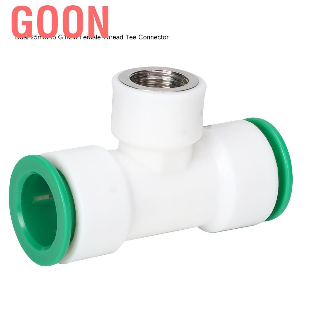 Goon Đầu Nối Ống Nước Bằng Nhựa Ppr Màu Trắng Hai Đầu 25mm Sang G1 / 2in