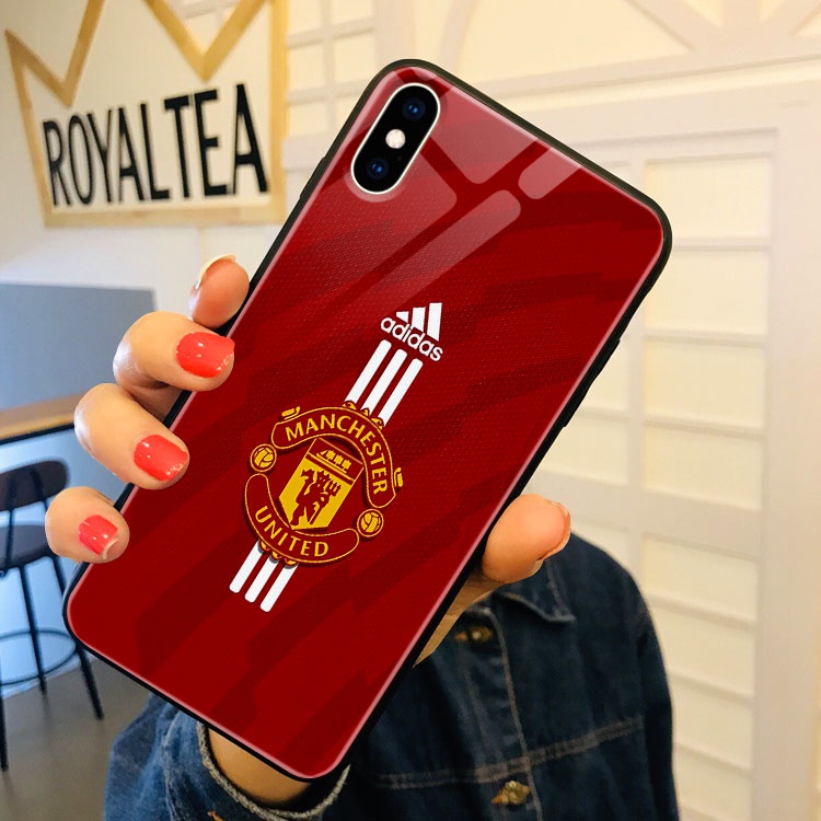 Ốp xịn logo manchester united thu hút nixon cho iphone 12mini/11pro/xs/max/xr/x/8/7/6/plus