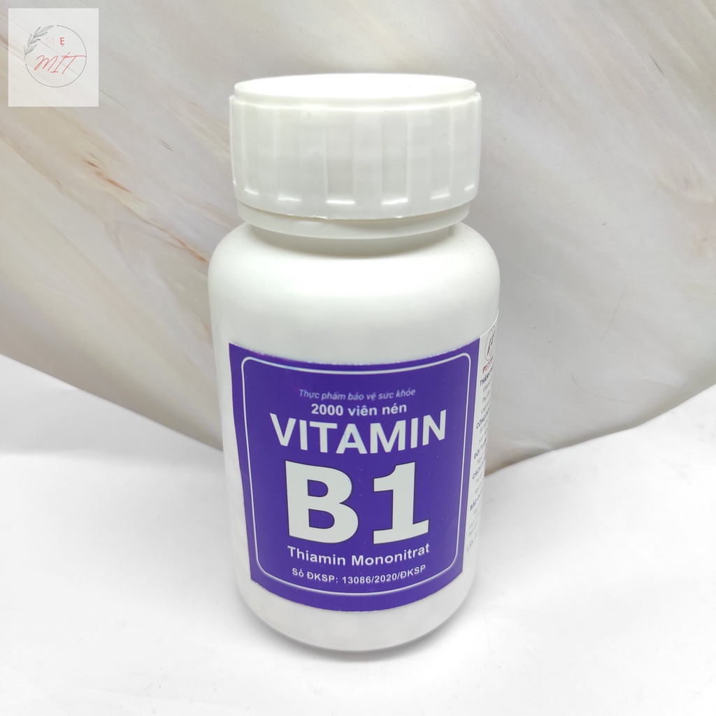 Vitamin B1 lọ 2000 viên Đại Uy mẫu mới