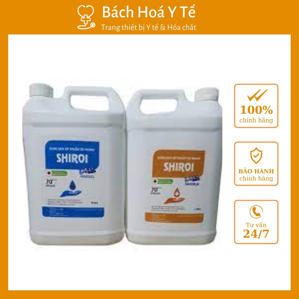 Dung dịch sát khuẩn tay nhanh SHIROI 5L đảm bảo sức khoẻ mùa dịch.