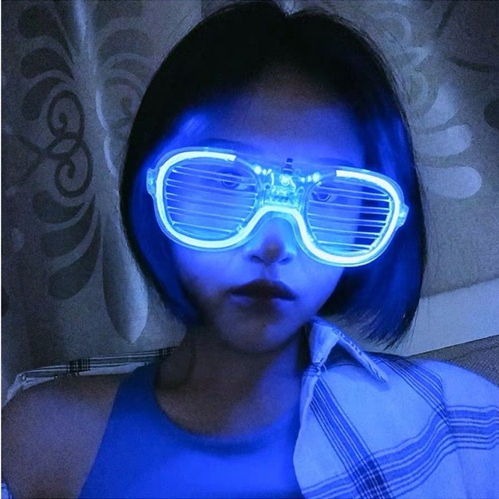 Mắt kính gọng có đèn LED dạ quang phong cách Hàn Quốc thời trang nam và nữ